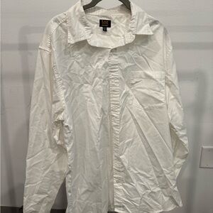 Lee White Casual Button Down Shirt